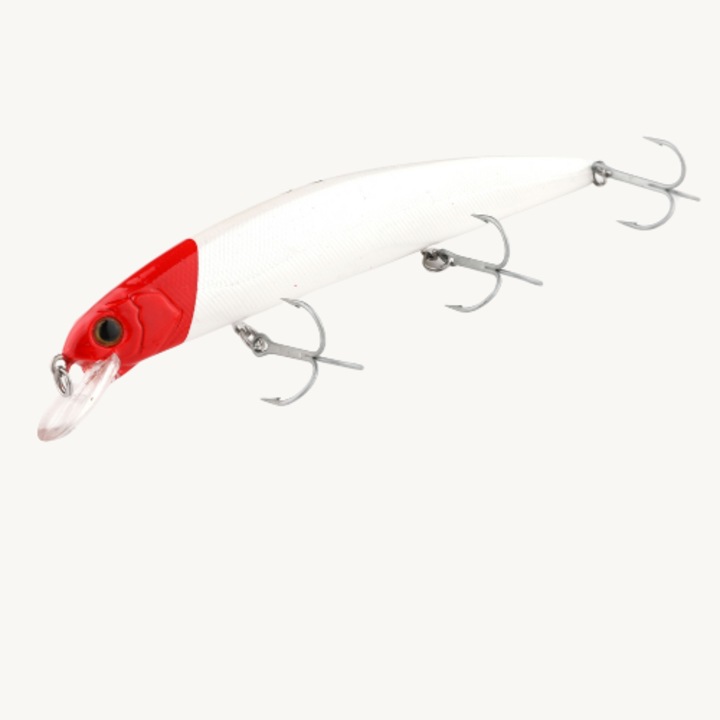 Hiki Minnow 130mm 20g Fehér-Piros-CK130