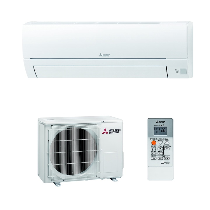 Aparat de aer conditionat Mitsubishi Electric MSZ-HR35VFK 12000 BTU, Inverter, R32, Wi-fi inclus, Clasa A++, Dezghetare automata