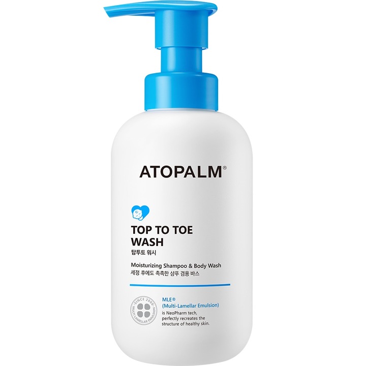 Tusfürdő és sampon gyerekeknek, ATOPALM, 300 ml