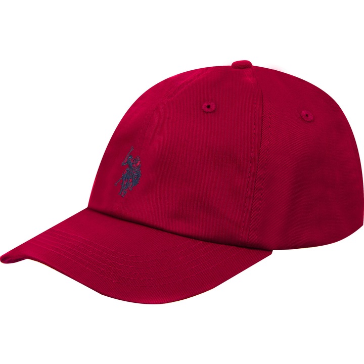 Sapca Baseball Barbati, U.S. Polo Assn. CAP 180 67835 45280 Confortabila, Curea Elastica Reglabila, Material Respirabil, Usor De Ajustat, Logo Elegant Pe Fata, Circumferinta 50-62, Ideala Pentru Utilizare Zilnica, Rosu, 50-60 CM