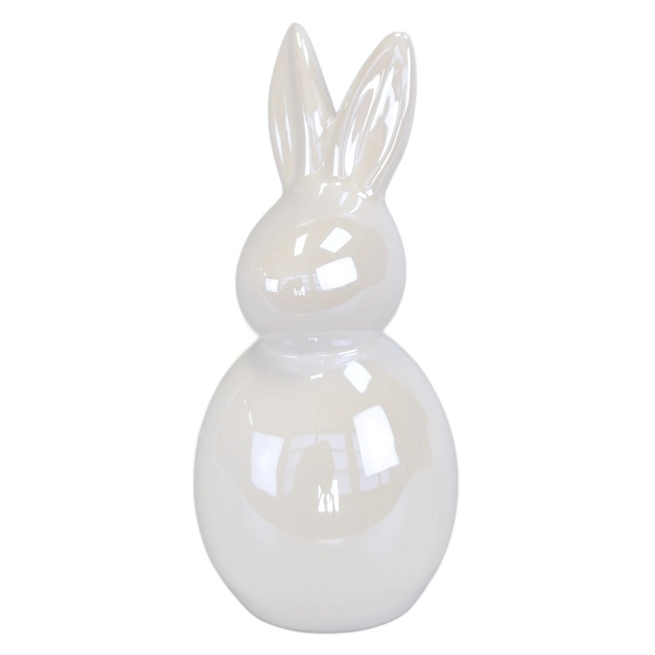 Iepure ceramic alb 17.5 cm