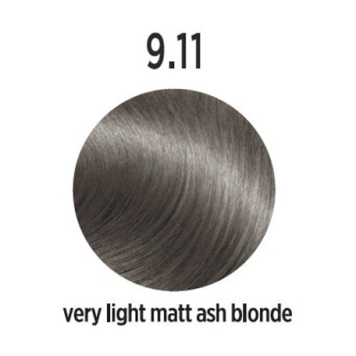 Vopsea de par Profesionala ELEMENT Very Light Matt Ash Blonde 9.11 - 100 Ml