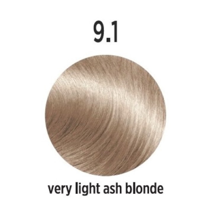 Vopsea de par Profesionala ELEMENT Very Light Ash Blonde 9.1 - 100 Ml