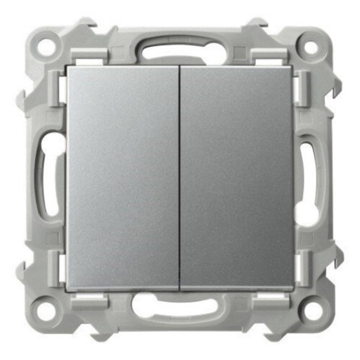 Kétirányú kapcsoló SZAFIR Silver Ospel