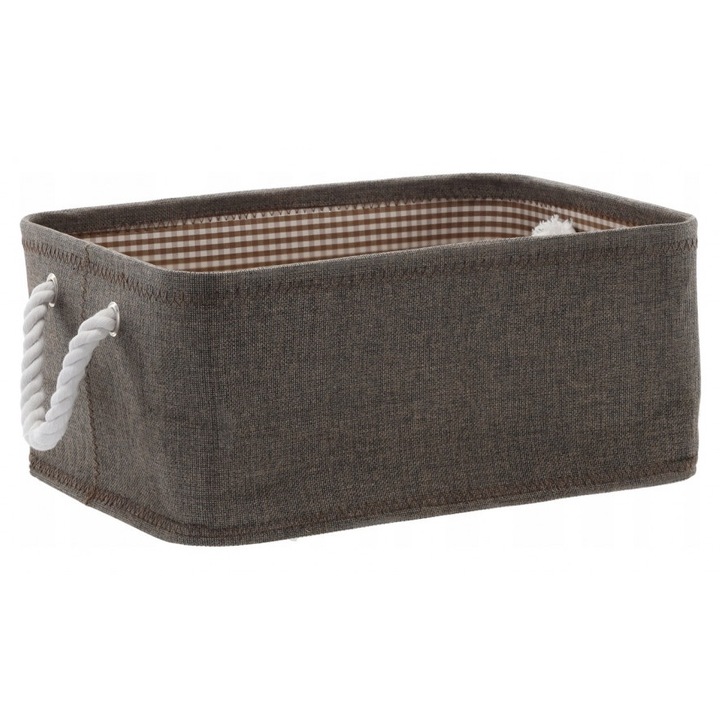 Cos de depozitare Ramiz, 30 x 40 x 18 cm - L gri