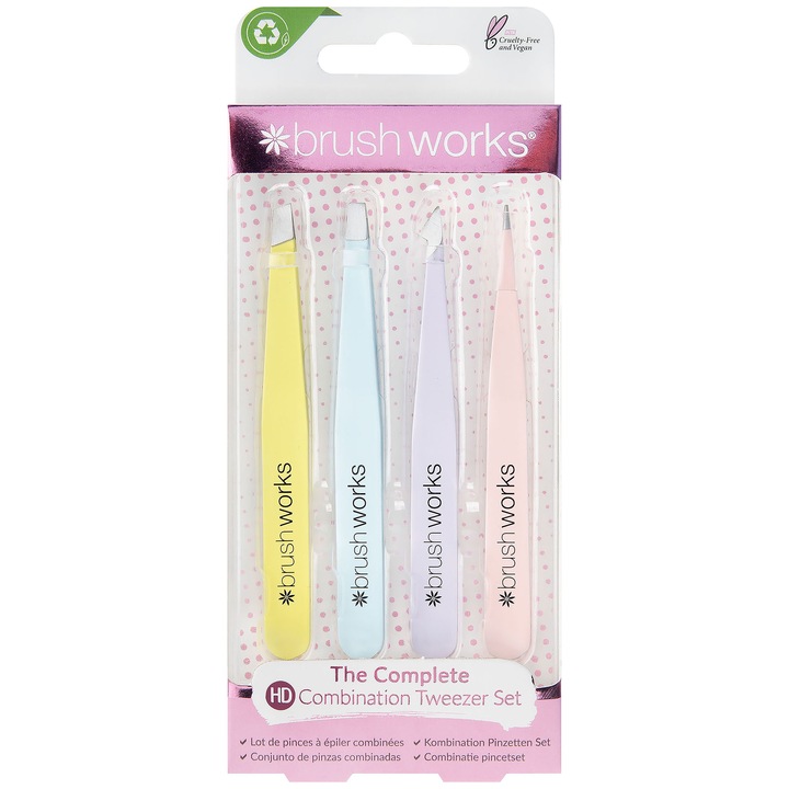 Set Brushworks 4 tipuri de pensete Mix