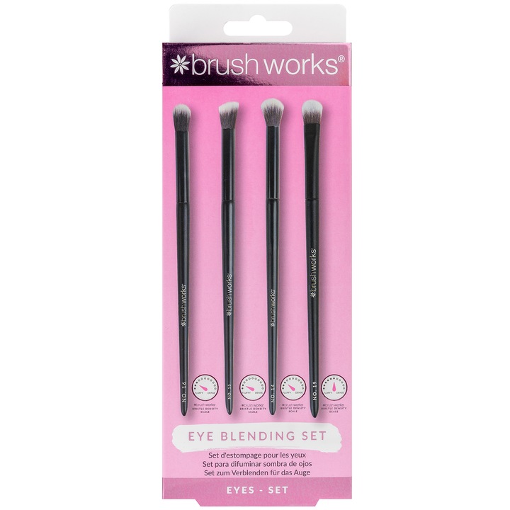 Set de pensule Brushworks pentru machiajul ochilor Blending