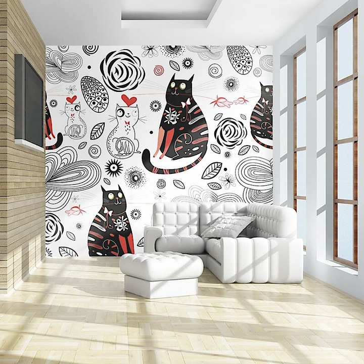 Fotótapéta - Szerelmes macskák 400x309