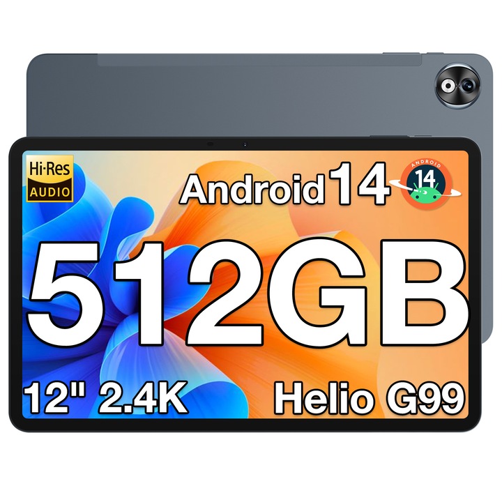 Таблет DOOGEE T40PRO 12-инчов, 20GB RAM, 512GB ROM, 2.4K IPS, батерия 10800mAh