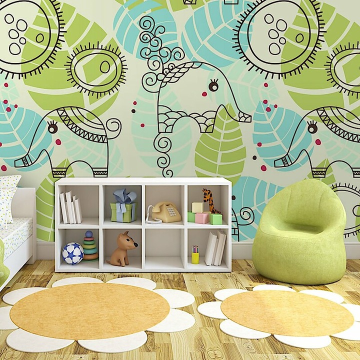 Fotótapéta - Elefántok (gyerekeknek) 400x309