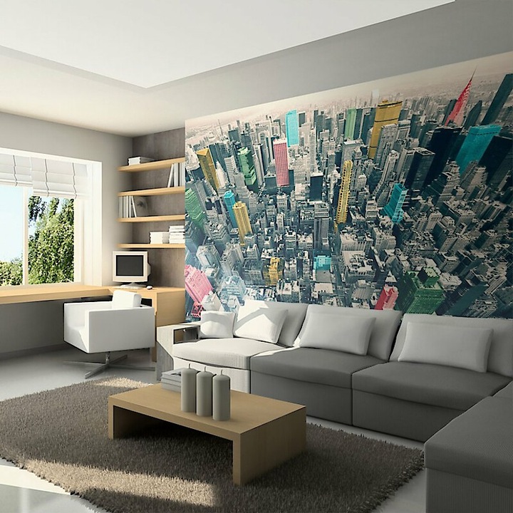 Fotótapéta - Felhőkarcolók színesben 350x270