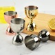 Cupa de masurare pentru vin din otel inoxidabil, design ergonomic, 5.3x4.5x8.7cm, set