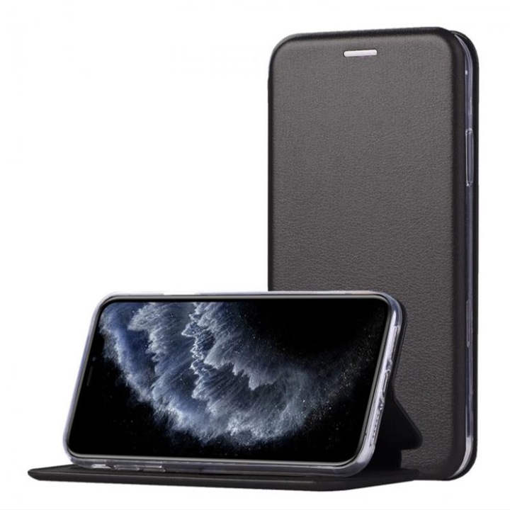 Калъф тип книга за Samsung Galaxy S26 Ultra, слот за карта, функция стойка и магнитно закопчаване, Proficient Protection, черен