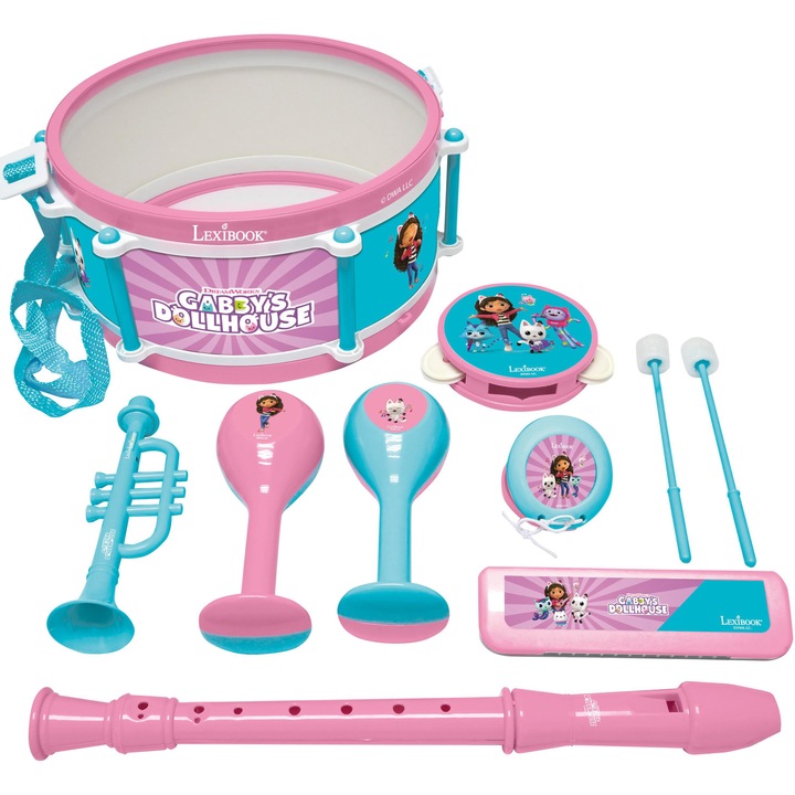 Set muzical Lexibook - Gabby's Dollhouse, 7 piese
