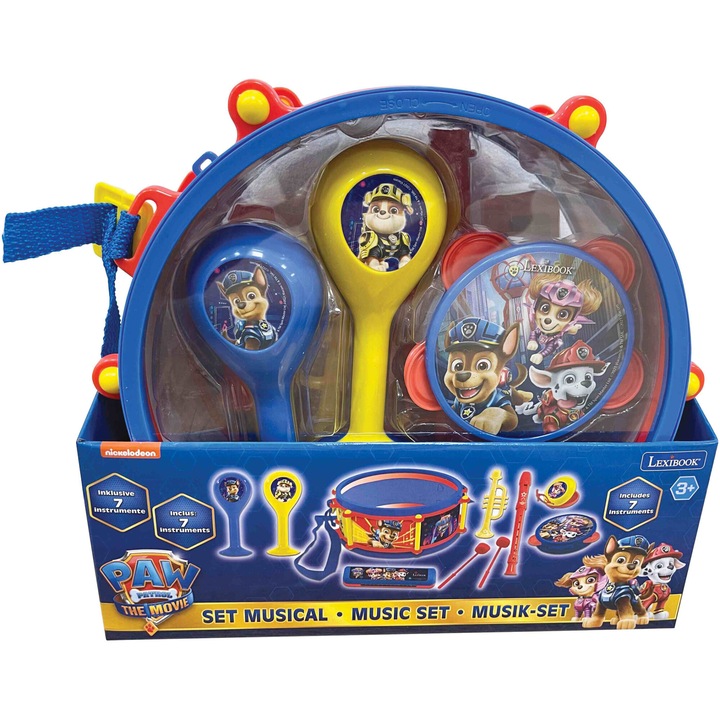 Музикален комплект за игра Lexibook, Paw Patrol, 7 части