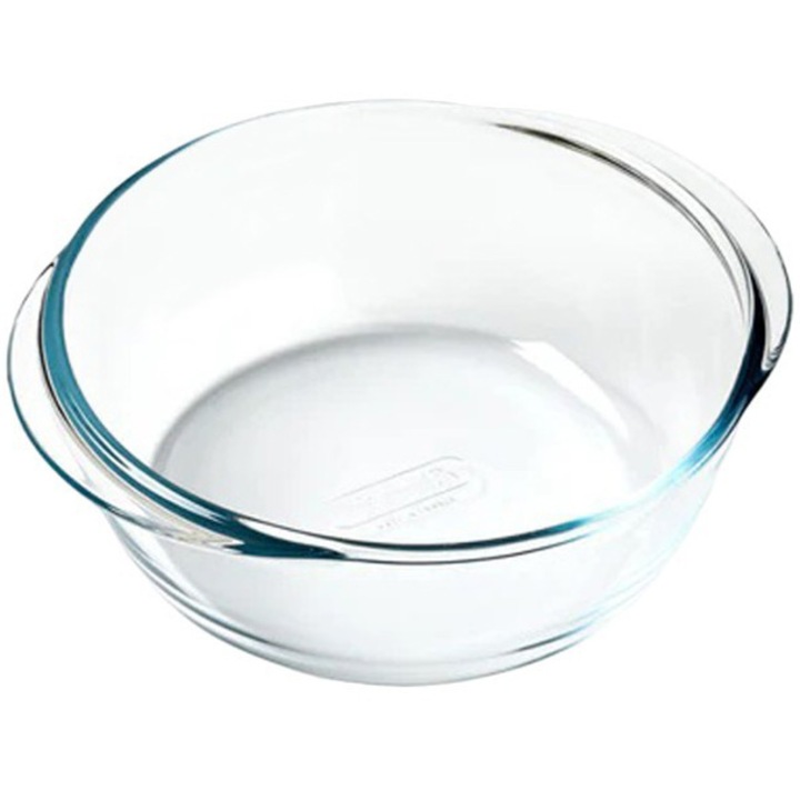 Vas rotund, Pyrex Airfryer (compatibilitate ≥5 L), sticla termorezistenta, 20 x 18 x 7 cm, 1 L