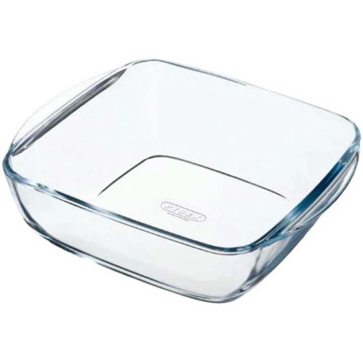 Съд Pyrex Airfryer (съвместимост ≥7 л),Квадратна, Топлоустойчиво стъкло, 25 x 22 x 7 см, 2,2 л