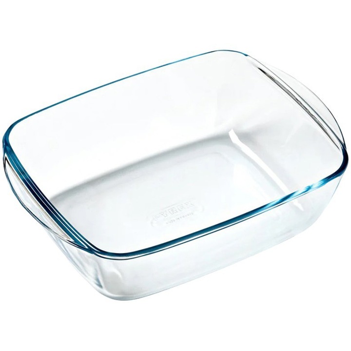 Съд Pyrex Airfryer (съвместимост ≥6.5 л), Правоъгълен, Топлоустойчиво стъкло, 23 x 15 x 6 см, 1.2 л