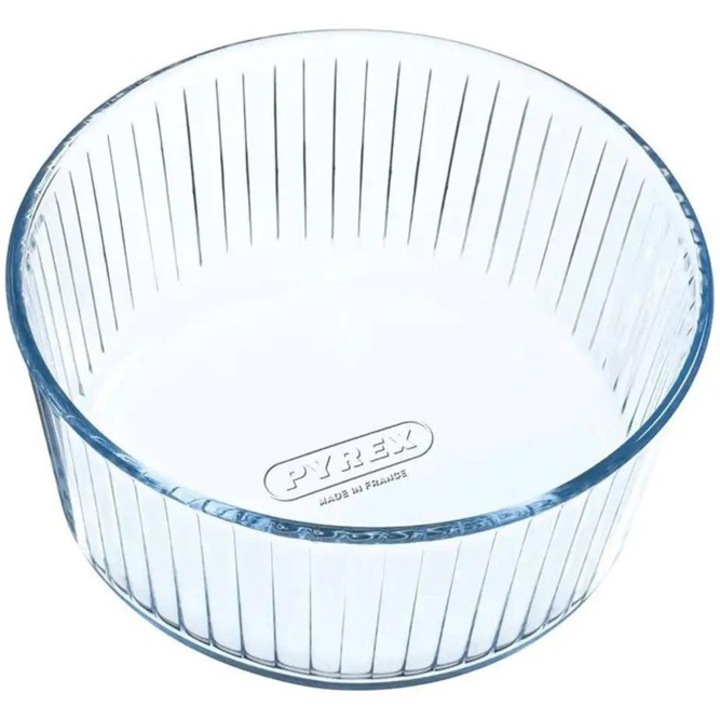 Forma souffle, Pyrex Cook & Enjoy, sticla termorezistenta, Ø22 x 10 cm, 2.5 L