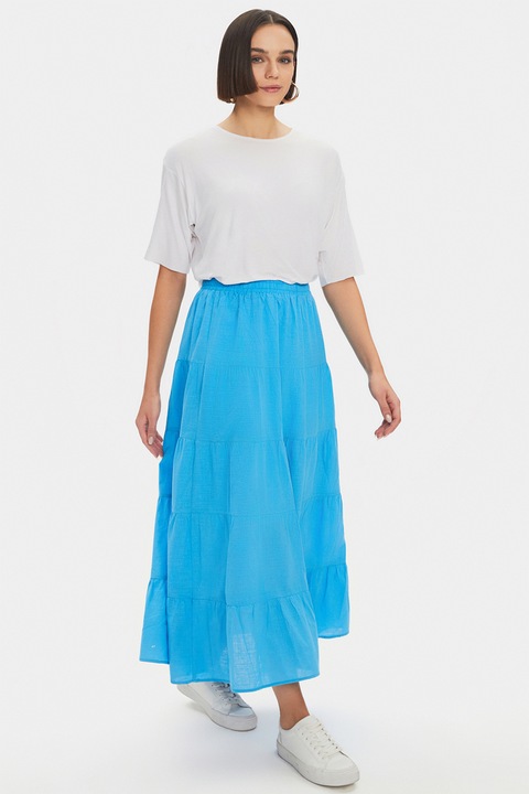 June, Fusta maxi evazata, Albastru deschis, 38