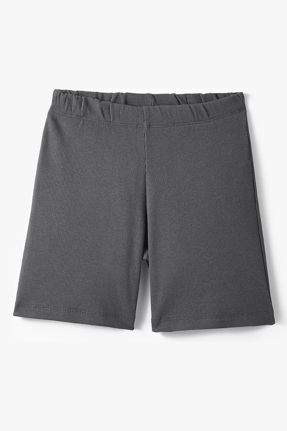 June, Pantaloni scurti cu model uni, Gri inchis, 116 CM - eMAG.ro