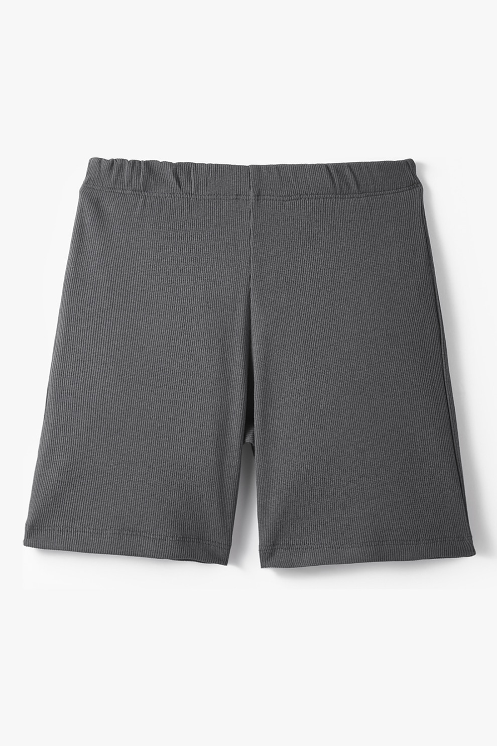 June, Pantaloni scurti cu model uni, Gri inchis, 116 CM - eMAG.ro