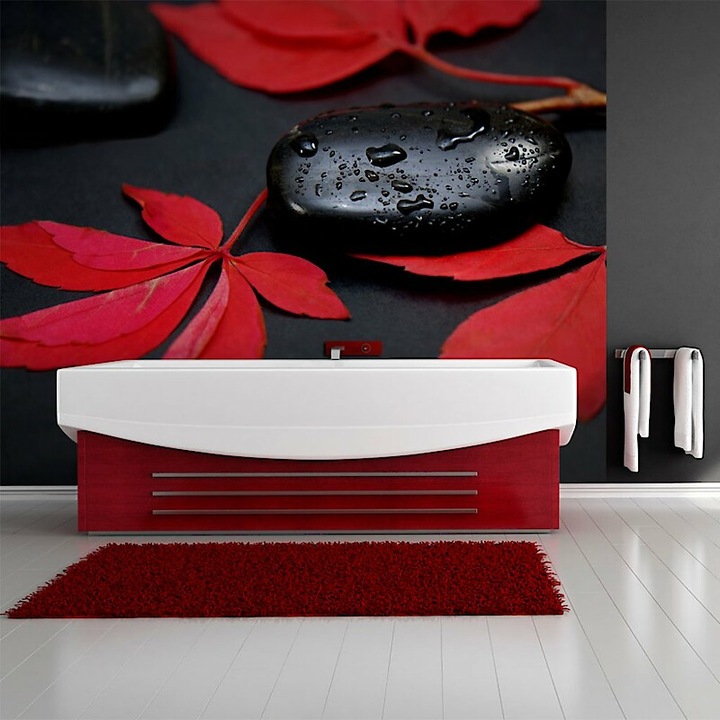 Fotótapéta - Piros, fekete kombináció 350x270