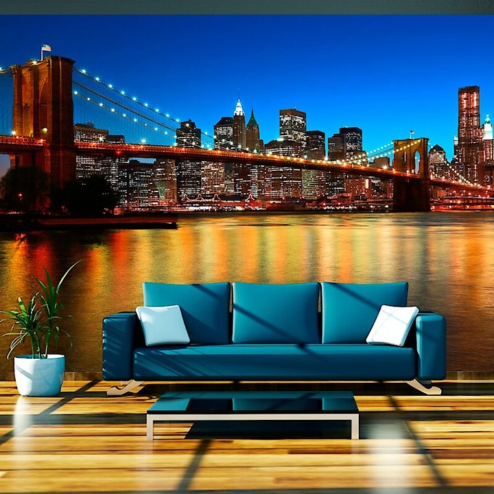 Fotótapéta - Fénylő Brooklyn Híd 400x309