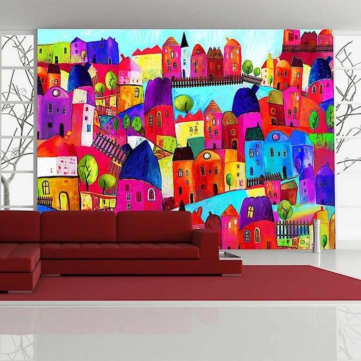 Fotótapéta - Szivárványos város 350x270