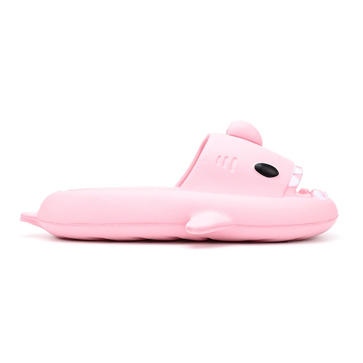 Papuci de Dama si Copii,In forma Rechin,Din Spuma,Usoara,PD1043, Roz