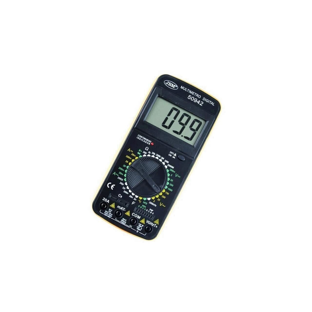 Multimetru digital JBM 53942, sonda de temperature, 20 A