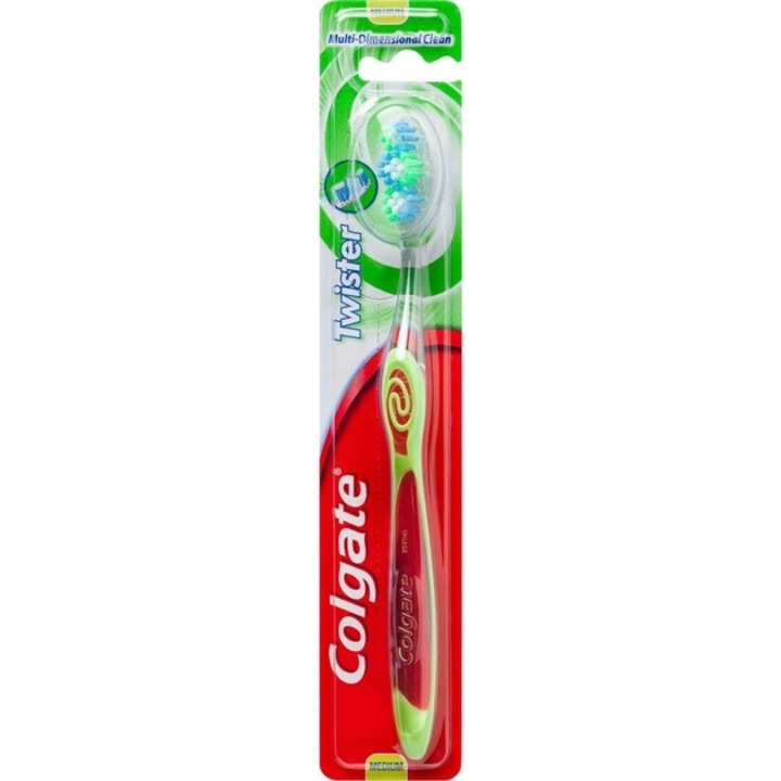 Periuta de dinti Colgate Twister Medium, curatare profunda, culoare alba