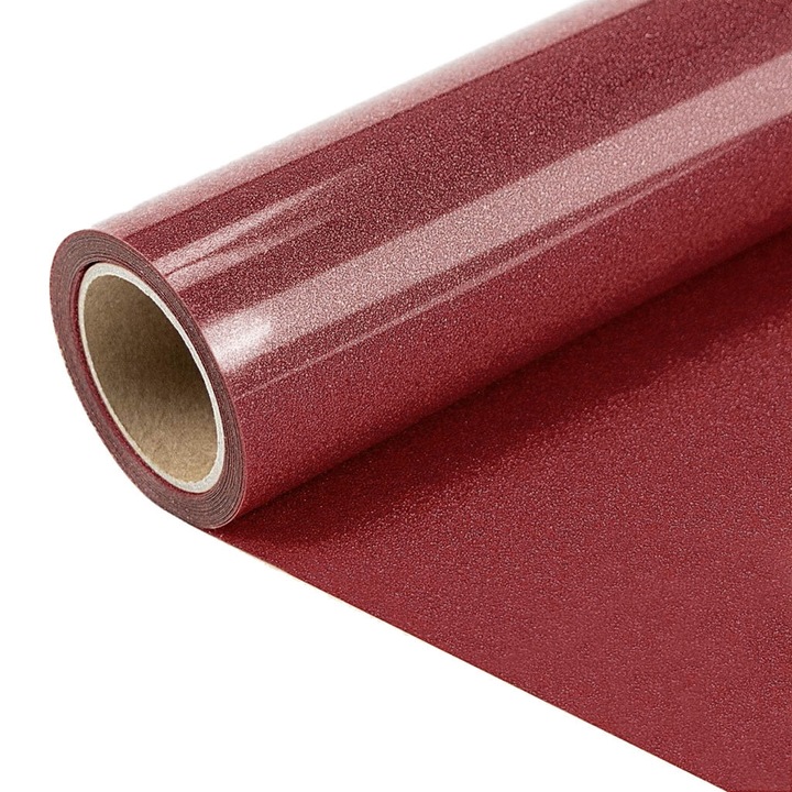 Vinil termotransferabil sclipici YANYXR 25x300cm rosu