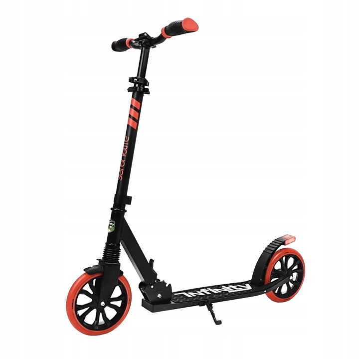 SereneLife összecsukható roller, piros, fiataloknak, felnőtteknek, 20,3 cm-es kerekek, méretek 81x12,5x32,3 cm