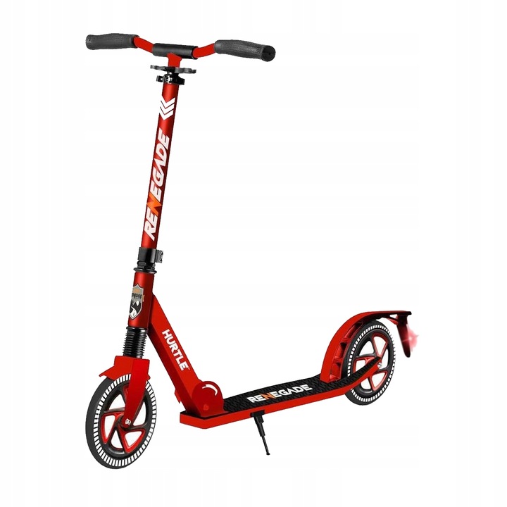 SereneLife piros összecsukható roller felnőtteknek, ABEC-7 kerekekkel, alumínium platformmal, állítható magassággal