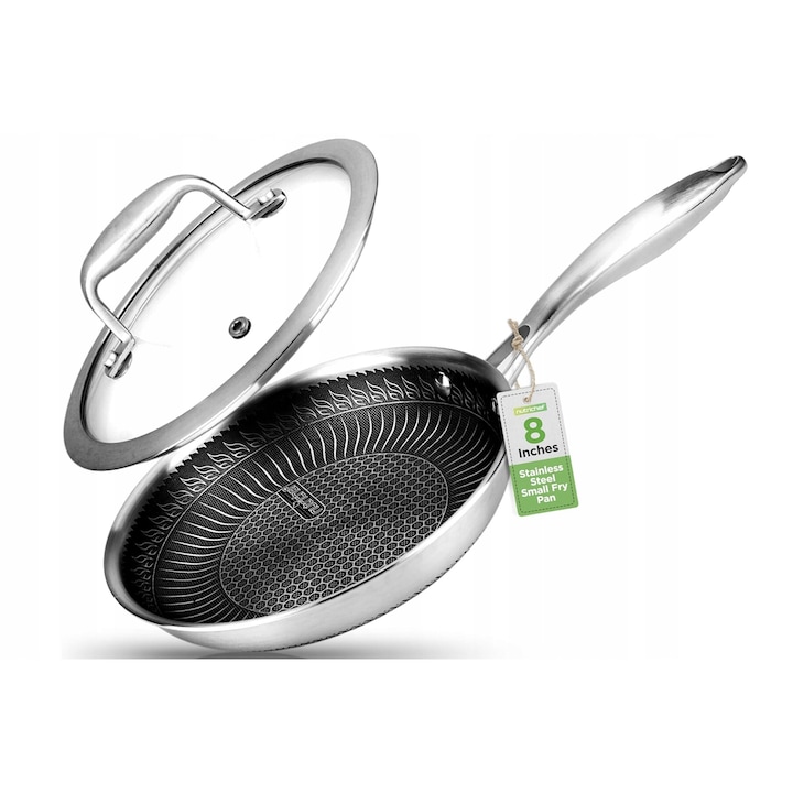 Tigaie, NutriChef, inox, neaderenta, 28cm