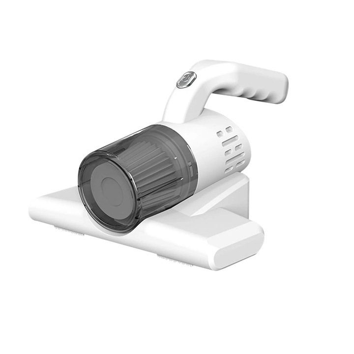Aspirator de pat portabil, curatare profunda, alimentare USB, 70W, alb