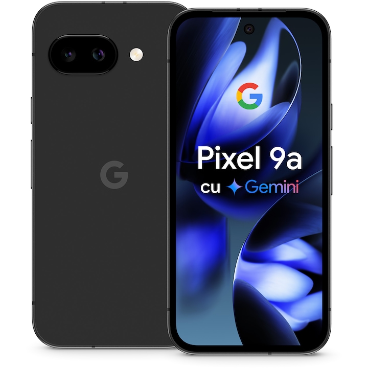 Мобилен телефон Google Pixel 9a, 128GB, 8GB RAM, 5G, Obsidian
