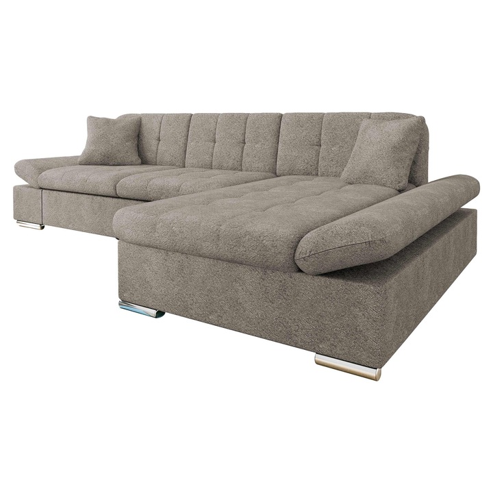 Coltar rabatabil Laviva Dreapta, MIRJAN24, taupe, 161x278x76 cm