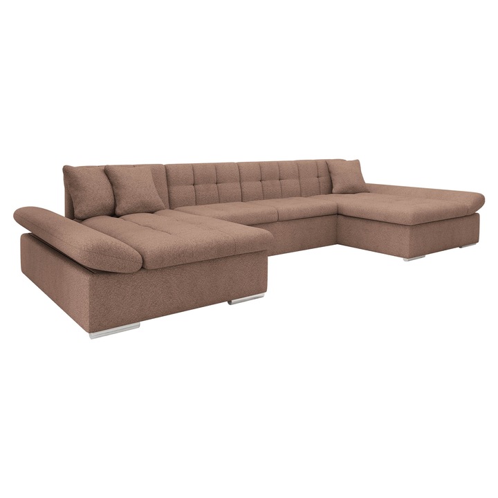 Coltar rabatabil Agata, MIRJAN24, nuc, 160x360x75 cm