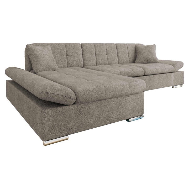 Coltar Magnir Stanga, MIRJAN24, taupe, 161x278x76 cm