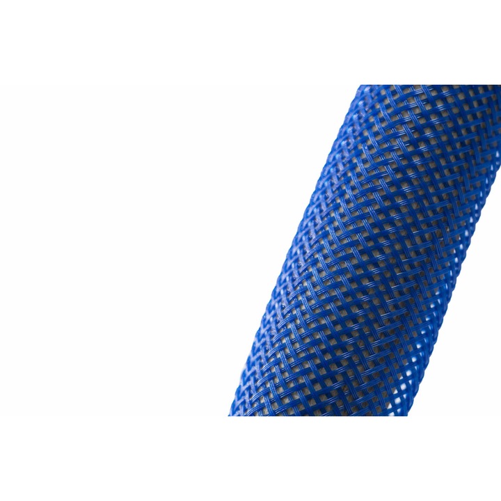 Impletitura din poliester extensibil, 16 mm, albastru