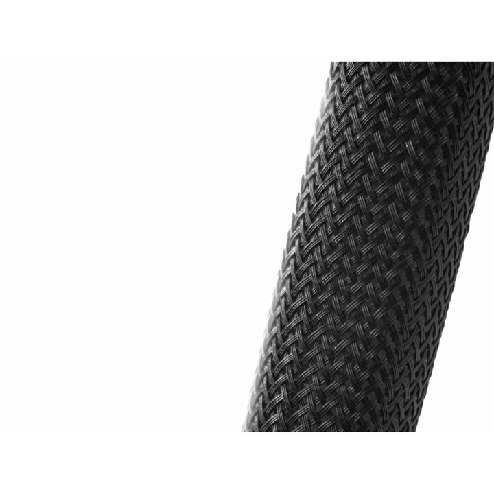 Impletitura din poliester extensibil, 19 mm, negru