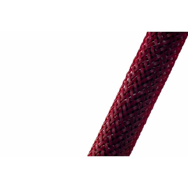 Impletitura din poliester extensibil, 6 mm, rosu