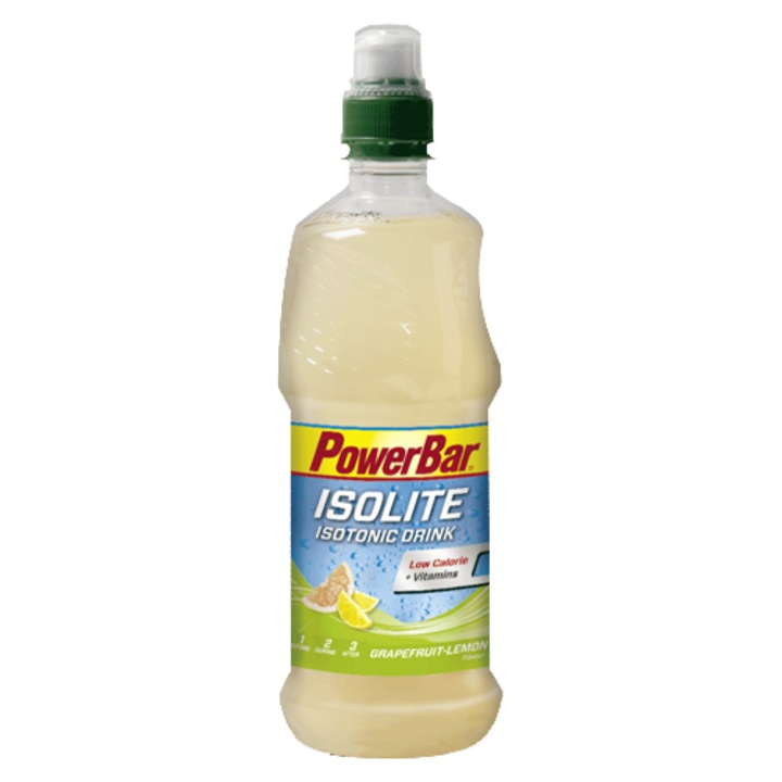 Изотонична напитка PowerBar Isolite Drink, Минерали, Grapefruit-Lemon, 500 мл