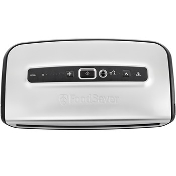 Aparat de vidare FoodSaver FFS016X-01, 1 viteza, 28 cm, Vidare umeda/uscata, Cutter integrat, Argintiu Aparat de vidare FoodSaver FFS016X-01, 1 viteza, 28 cm, Vidare umeda/uscata, Cutter integrat, Argintiu