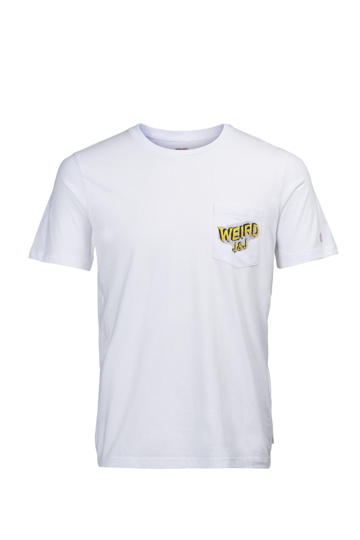Tricou alb cu imprimeu, Jack&Jones, Skumle