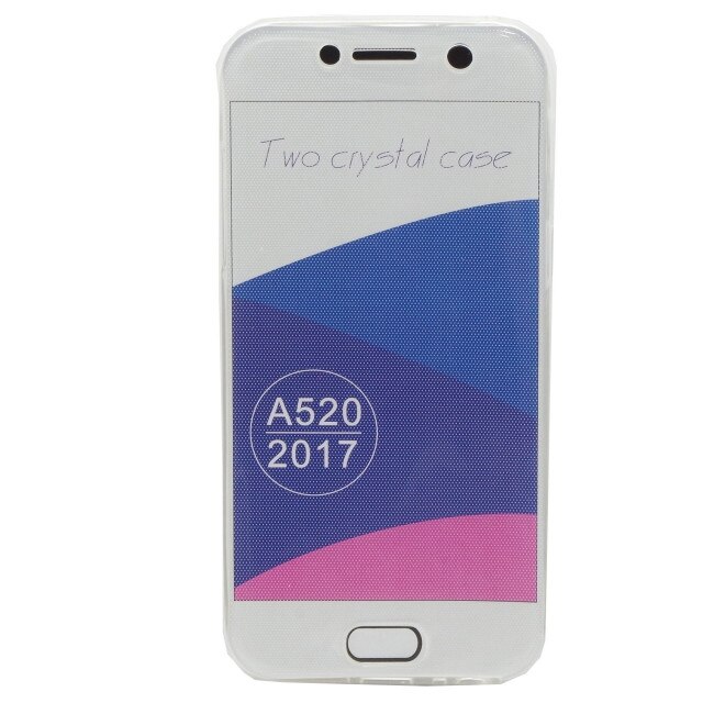 Husa protectie fata+spate ultra slim Samsung A520 Galaxy A5 2017, 0.3mm, Transparent