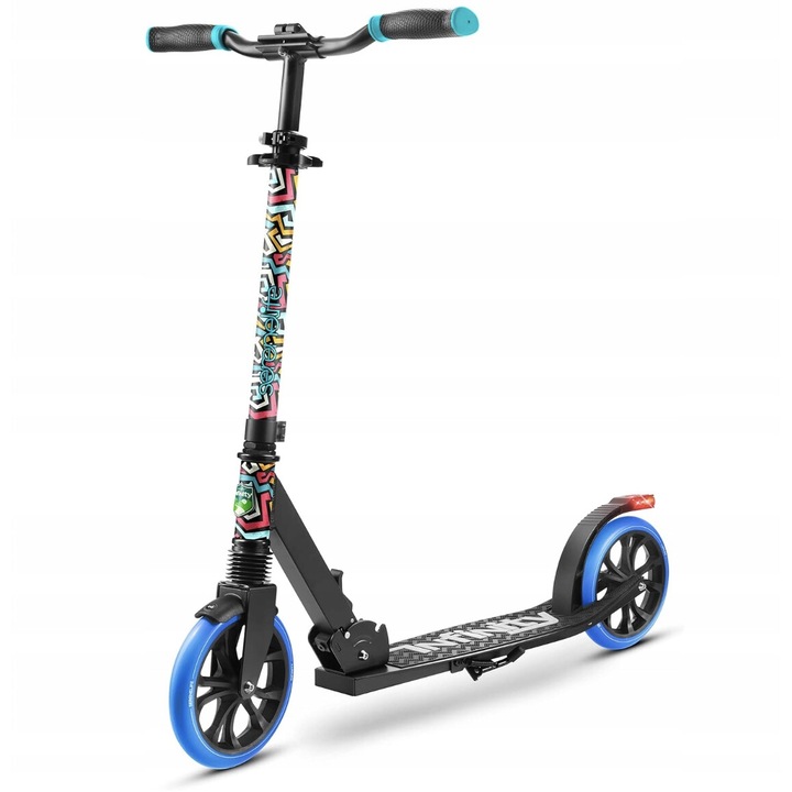 Összecsukható roller, SereneLife, többszínű, maximális magasság 98,8 cm, teherbírás 100 kg