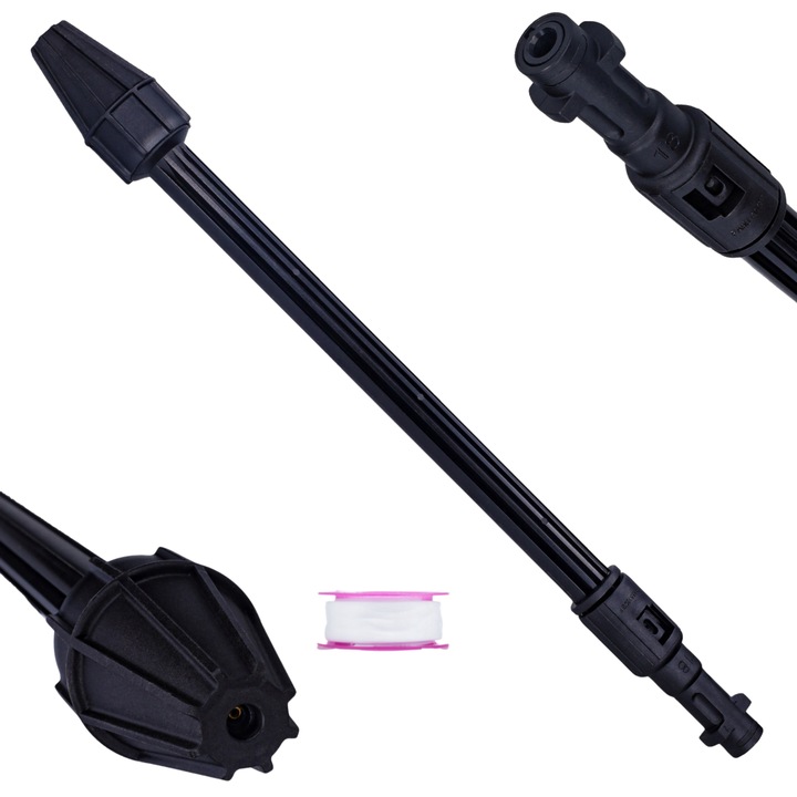 Lance cu duza rotativa Techkar, pentru aparate de spalat cu presiune Karcher K2-K7, 160 bar, 8l/min, 60°C